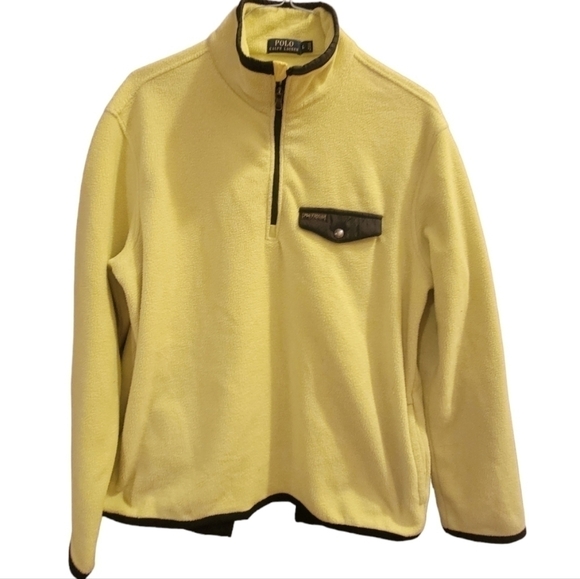 Ralph Lauren Polo Vintage Y2K Yellow Lime Pullover Size Large - Picture 2 of 7